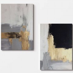 Πίνακας Καμβάς (Σετ 2Τμχ) 910NVT1406 70x100cm Multi Wallity