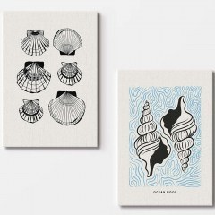 Πίνακας Καμβάς (Σετ 2Τμχ) 910NVT1396 70x100cm Multi Wallity