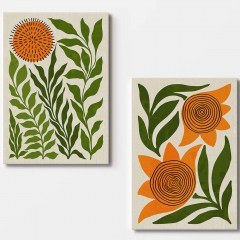 Πίνακας Καμβάς (Σετ 2Τμχ) 910NVT1376 70x100cm Multi Wallity