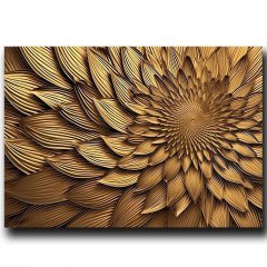 Πίνακας Καμβάς 895FNA1203 100x70cm Gold Wallity