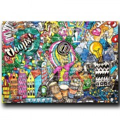 Canvas Painting 649THL1148 100x70cm Multi Wallity