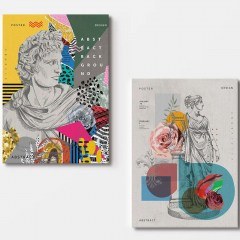 Πίνακας Καμβάς (Σετ 2Τμχ) 910NVT1264 70x100cm Multi Wallity