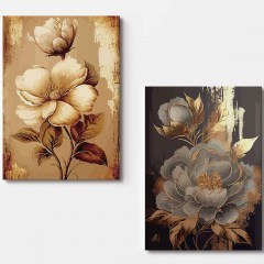 Πίνακας Καμβάς (Σετ 2Τμχ) 910NVT1328 70x100cm Multi Wallity