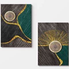 Πίνακας Καμβάς (Σετ 2Τμχ) 910NVT1254 70x100cm Multi Wallity