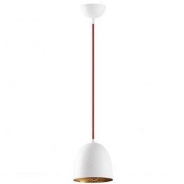 Pendant Lamp Tattoo 584TTM1267 16x16x113cm 1xE27 40W White-Red Opviq WHITE-RED