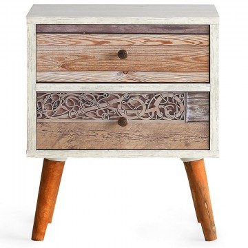 Κομοδίνο Malmo 854KLN3303 40x35x55cm Multi