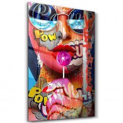 Πίνακας Γυάλινος 672BRS1910 70x110cm Multi Wallity