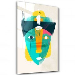 Πίνακας Γυάλινος 672BRS1580 70x110cm Multi Wallity