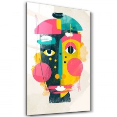 Πίνακας Γυάλινος 672BRS1577 70x110cm Multi Wallity