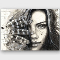 Tempered Glass Painting 402MGN2590 100x70cm Multi Wallity