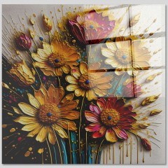 Tempered Glass Painting 403MGN3505 70x70cm Multi Wallity