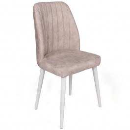 Καρέκλα Alfa (Σετ 2Τμχ) 974NMB1647 50x49x90cm Cream-White CREAM