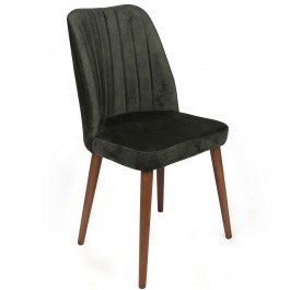Καρέκλα Alfa (Σετ 2Τμχ) 974NMB1636 50x49x90cm Olive-Walnut OLIVE