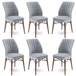 Chair Flex Babyface (Set 6Pcs) 240CHR1446 45x42x93cm Grey GREY