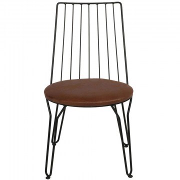 Καρέκλα Ada (Σετ 2Τμχ) 974NMB1191 44x44x84cm Brown-Black
