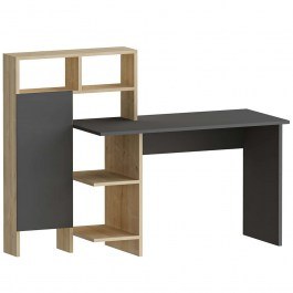 Office Bugra 550ARN1113 119,5x60x111,8cm Anthracite-Oak ANTHRACITE-OAK