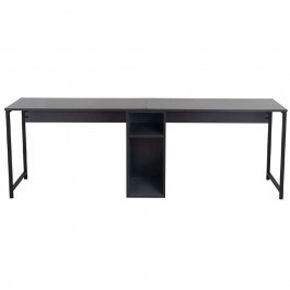 Office - Workstation 2 Seats Twin 241NRD1104 240x60x74cm Anthracite-Black ANTHRACITE-BLACK
