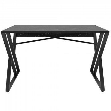 Office Gyza 322RTC1303 120x60x75cm Marble Effect Black
