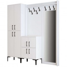 Έπιπλο Εισόδου Berlin 845HCT4229 180x35x200cm White WHITE