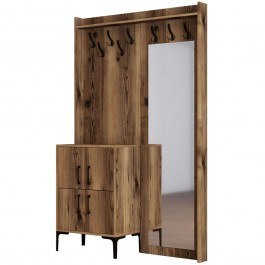 Entrance Furniture Berlin 845HCT4210 120x35x200cm Walnut WALNUT