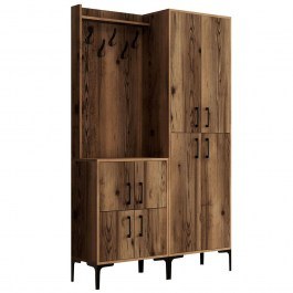 Entrance Furniture Berlin 845HCT4204 120x35x200cm Walnut WALNUT