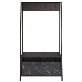Entrance Furniture Devin 788DEC4017 94x35,3x180cm Marble Effect Black BLACK