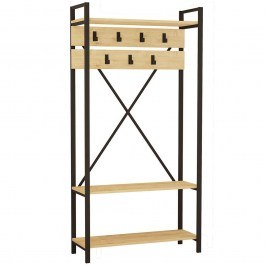 Έπιπλο Εισόδου Alfa 835PUQ4008 90x34x180cm Oak OAK