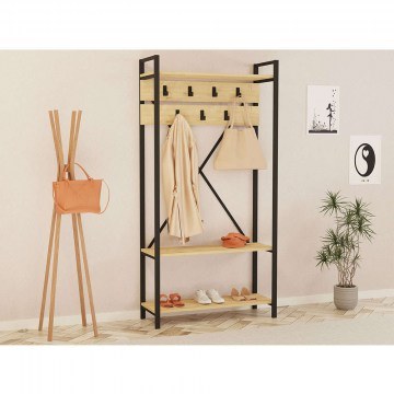 Έπιπλο Εισόδου Alfa 835PUQ4008 90x34x180cm Oak