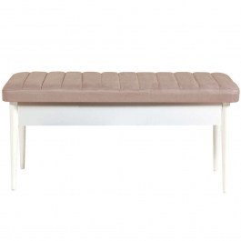 Σκαμπό Με Αποθηκευτικό Χώρο Vina Bench 869VEL5168 110x40x46cm Sand-White SAND