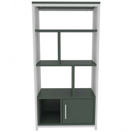 Βιβλιοθήκη Valero 875ZNA4566 60x29,6x120cm Green-White GREEN-WHITE