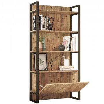 Bookcase 956LCS1419 90x34x180cm Pine