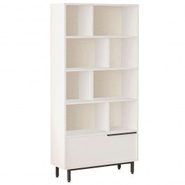 Bookcase On 956LCS3444 83,9x29,5x175,6cm White WHITE