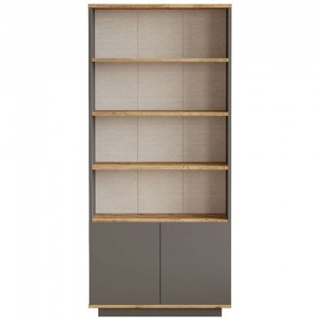 Βιβλιοθήκη 956LCS1438 75x26,8x168,3cm Pine-Anthracite