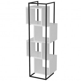 Ραφιέρα Δαπέδου Prada 875ZNA3656 52x38x160cm Black-White WHITE