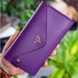 Πορτοφόλι Γυναικείο Envelope 456ZYM1797 20x3x10cm Damson Garbalia DAMSON