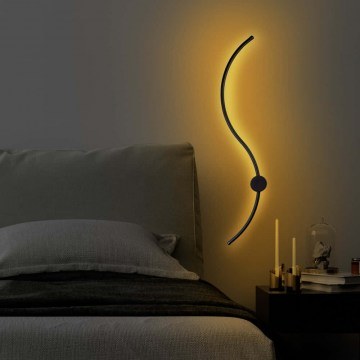 Wall Lamp - Sconce Uyan 119FRS1133 90x10x17cm Led 14W 3000K Black Opviq