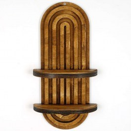 Ράφι Τοίχου 792EVL9066 20x9x40cm Walnut WALNUT