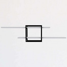 Ραφιέρα Τοίχου Mone 495SSE1159 120x18x30cm White-Black WHITE
