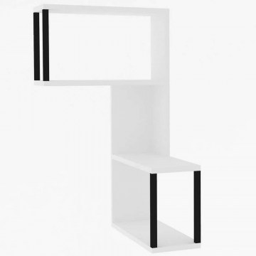 Ραφιέρα Τοίχου Lecco 495SSE1150 84x20x52cm White-Black