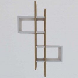 Wall Shelf Emse 495SSE1172 53,8x19,6x108cm Oak-White OAK-WHITE