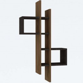 Wall Shelf Emse 495SSE1110 53,8x19,6x108cm Walnut-Anthracite WALNUT-ANTHRACITE