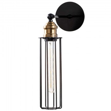 Wall Lamp - Sconce Zumra 521SHN2199 8x16x40cm 1xE27 40W Black-Gold Opviq