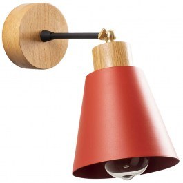 Wall Lamp - Sconce Manavgat 525NOR3134 D14x25cm 1xE27 40W Natural-Red Opviq NATURAL-RED