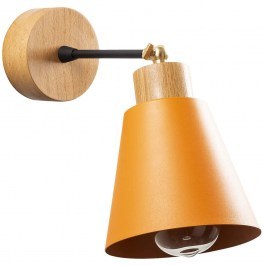 Wall Lamp - Sconce Manavgat 525NOR3133 D14x25cm 1xE27 40W Natural-Orange Opviq NATURAL-ORANGE