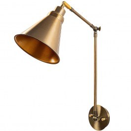 Φωτιστικό Τοίχου - Απλίκα Berceste 525NOR3157 Φ20x56cm E27 40W Gold Opviq GOLD