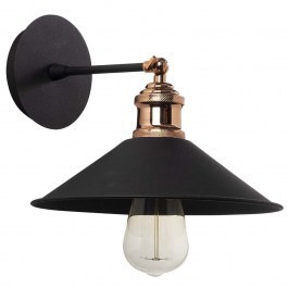 Φωτιστικό Τοίχου - Απλίκα Berceste 525NOR3152 Φ24x20cm 1xE27 40W Black Opviq BLACK