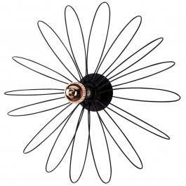 Φωτιστικό Τοίχου - Απλίκα Hemdem 521SHN2202 58x12x58cm 1xE27 40W Black Opviq BLACK