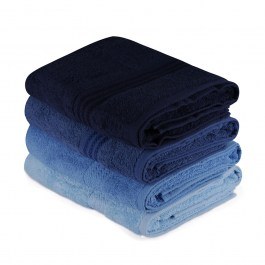 Πετσέτες Rainbow 317HBY1417 (Σετ 4τμχ) Blue L'Εssentiel Maison BLUE