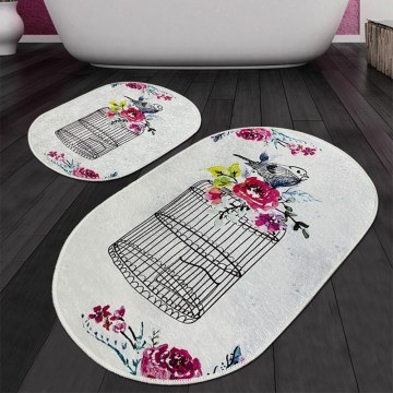 Bath Mats Cage Djt 359CHL2523 (Set 2pcs) Multi L'essentiel Maison