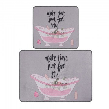 Bath Mats Make Time Djt 359CHL2533 (Set 2pcs) Multi L'essentiel Maison